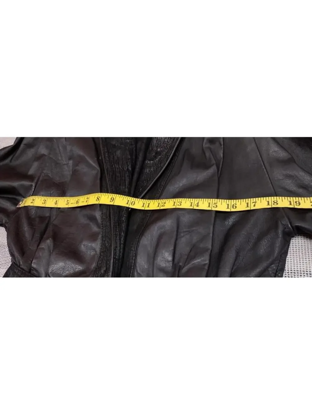 Black Tailored Leather Short Jacket New Wave Avante-Garde 1980s Bombshell S/M